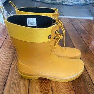 Bogs Flora 2 Eye Lace Yellow Rain boots